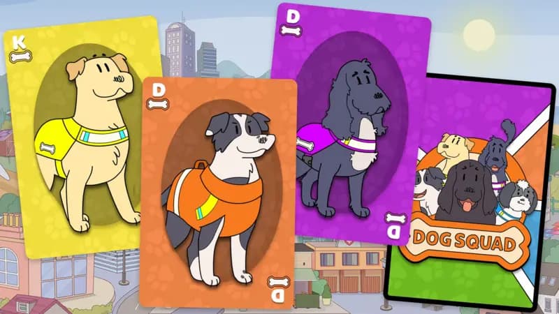 Dog Squad snap card game. Activity