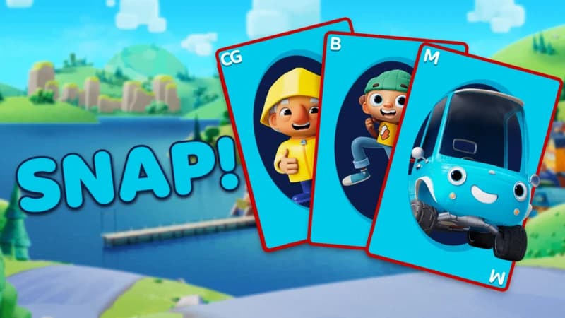 Mojo Swoptops snap card game. Activity