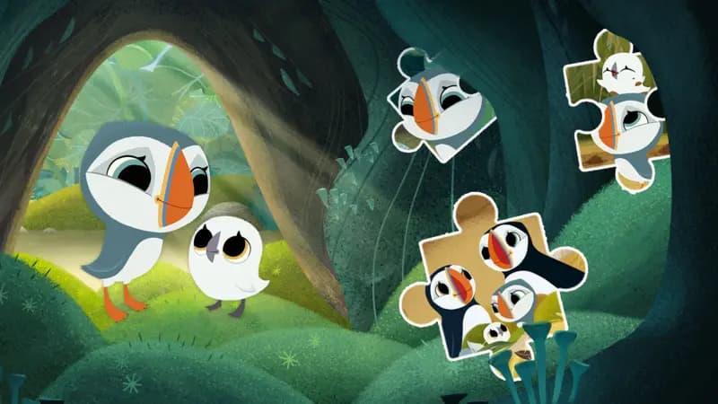 Puffin Rock Jigsaw. Activity
