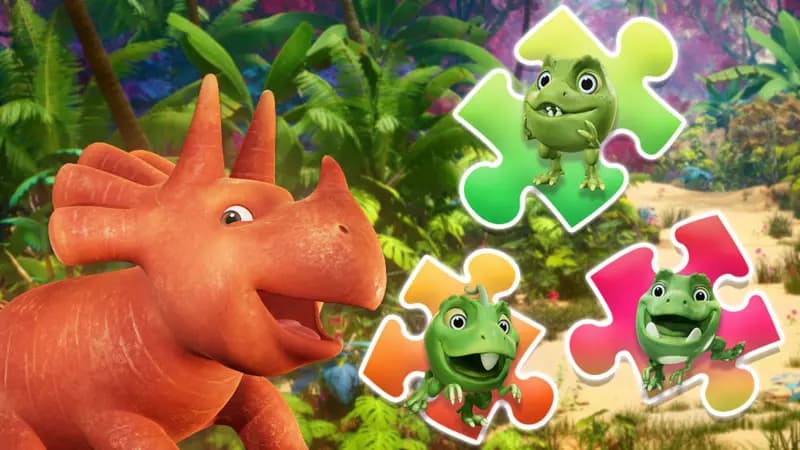 Solve the Vegesaurs jigsaw puzzles. Activity