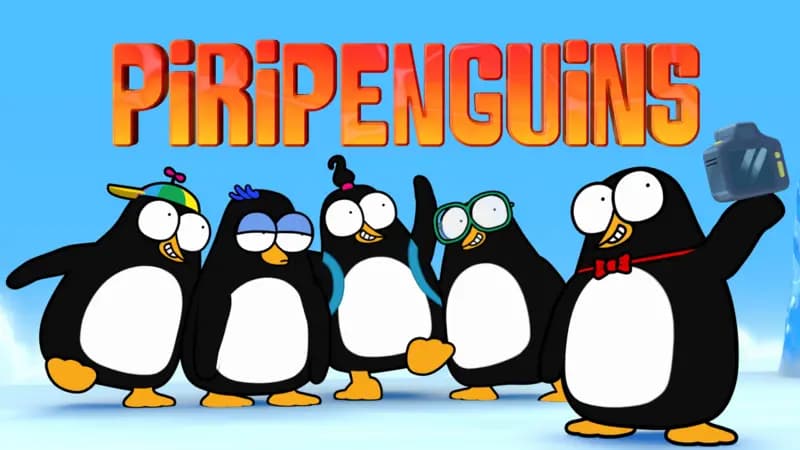 Piripenguins logo and characters.
